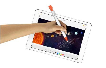 第六代iPad专用触控笔 罗技Crayon闪耀发布
